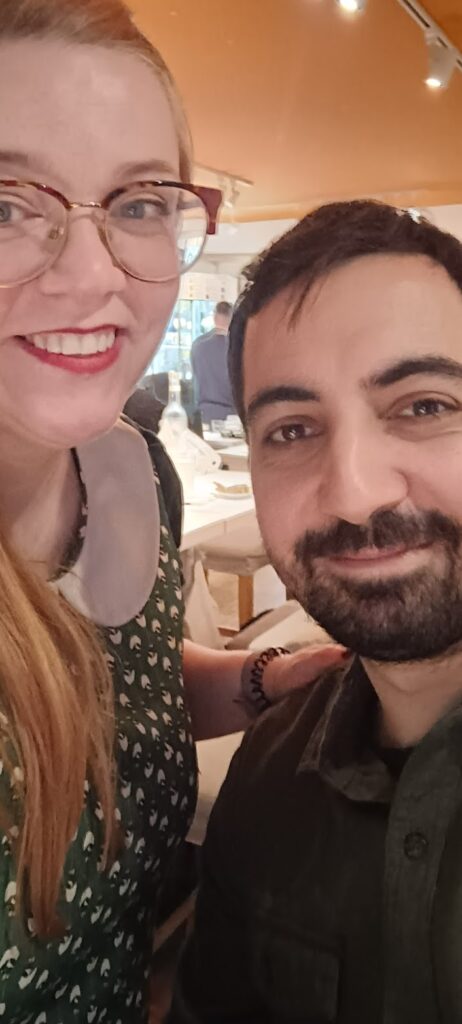 A selfie of a couple in Tokyo