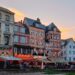 a group of half-timbered buildings in Rouen, Normandy