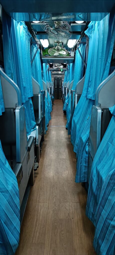 Sleeper train in thailand berths