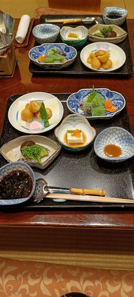 Vegan food in a ryokan in Hakone