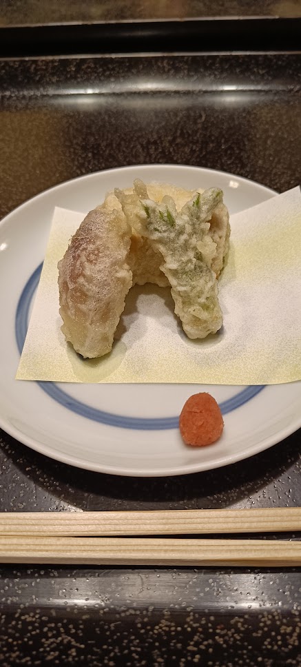Vegan Tempura in a vegan friendly ryokan in Hakone, Japan.