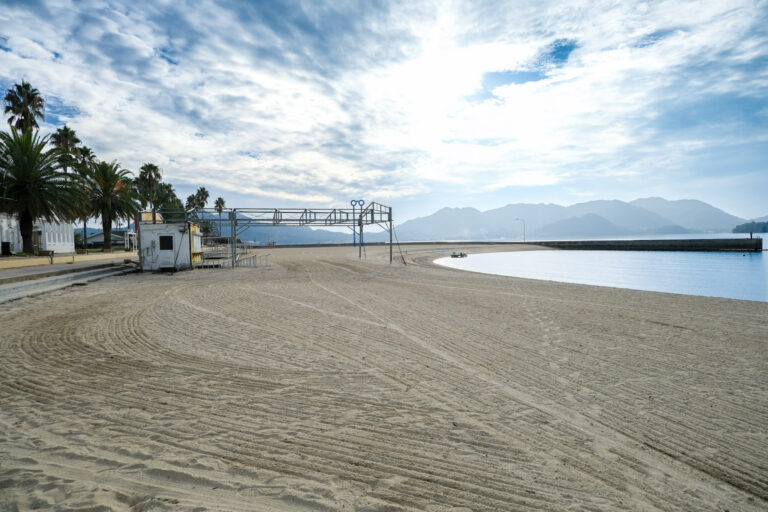Setoda Sunset Beach on Ikuchijima Island, perfect for a Shimanami Kaido stopover