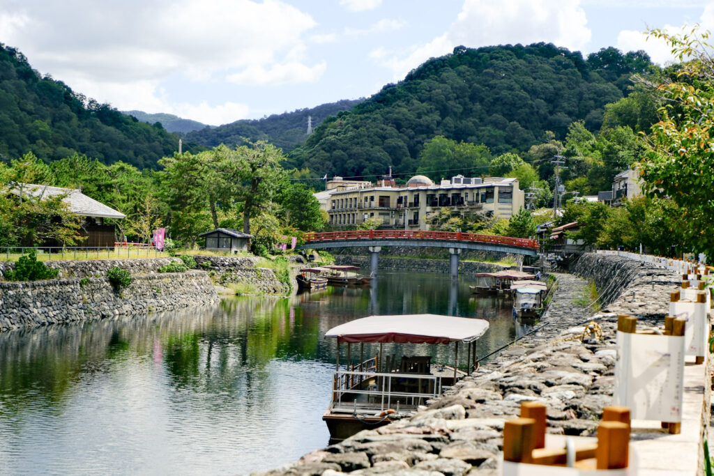 View next to the Uji river