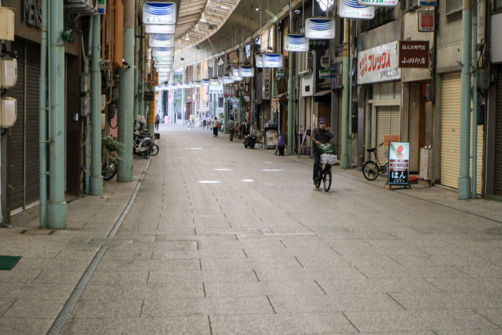 Onomichi's main shopping street