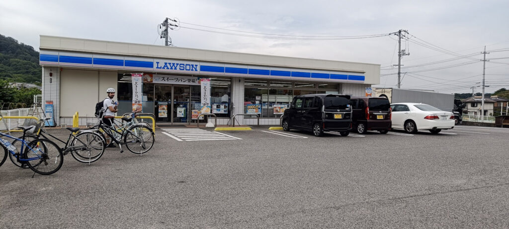 A lawson convenience store along the Shimanami Kaido route