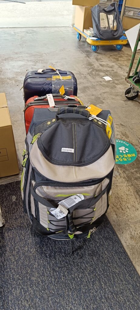 Bags we sent with luggage forwarding in Japan