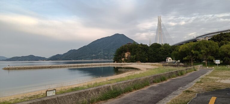 A stretch of the Shimanami Kaido, which can be done with a Shimanami Kaido bike rental