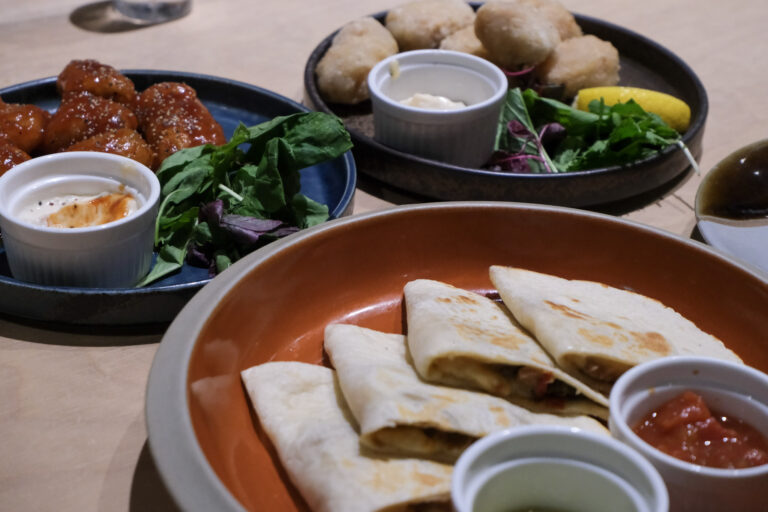 Vegan Bistro Jangara - quesadillas and buffalo wings