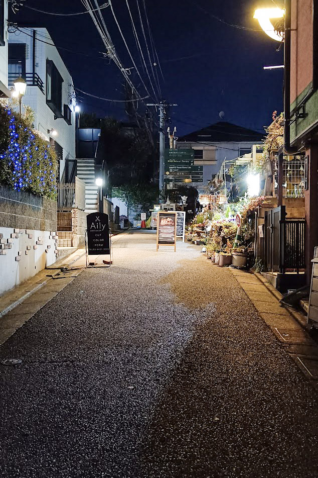 Alley leading to Saido restaurant