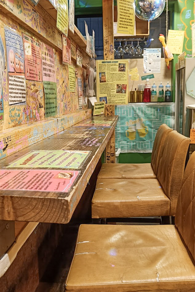 Seating in OKO Takoyaki
