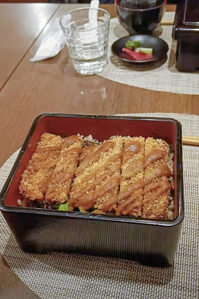 Vegan chicken katsu at Saido restaurant