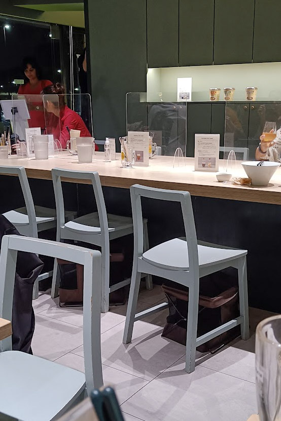 Vegan Bistro Jangara seating interior