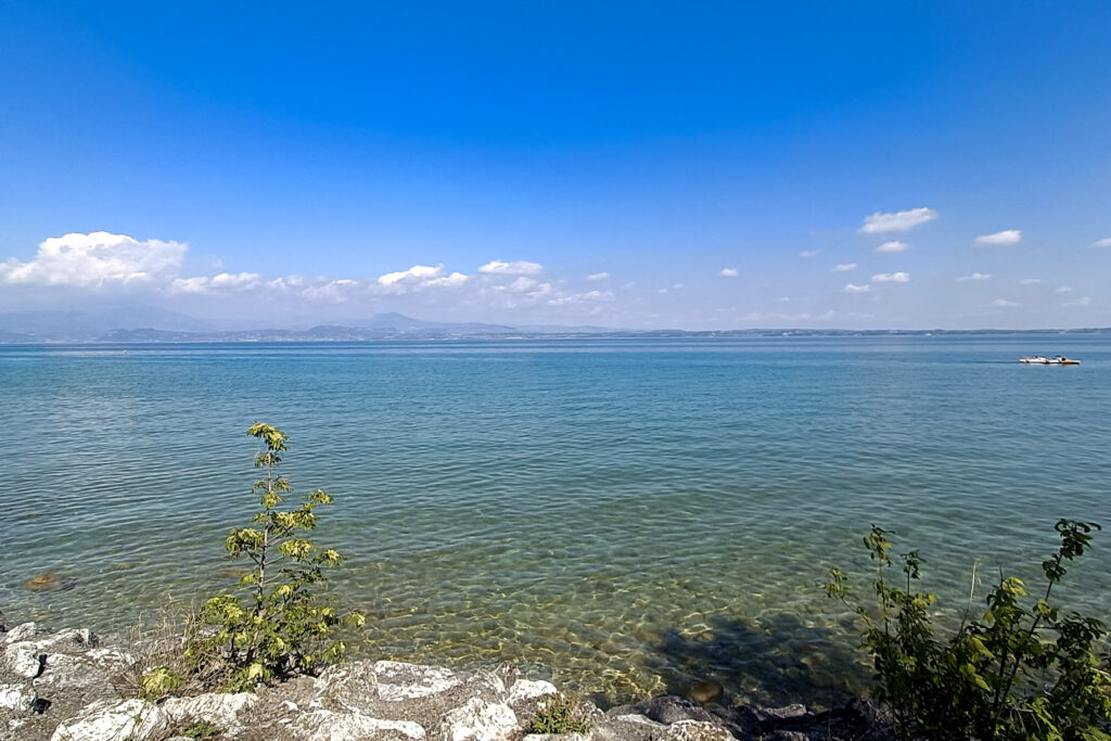 The blue waters of Lake Garda