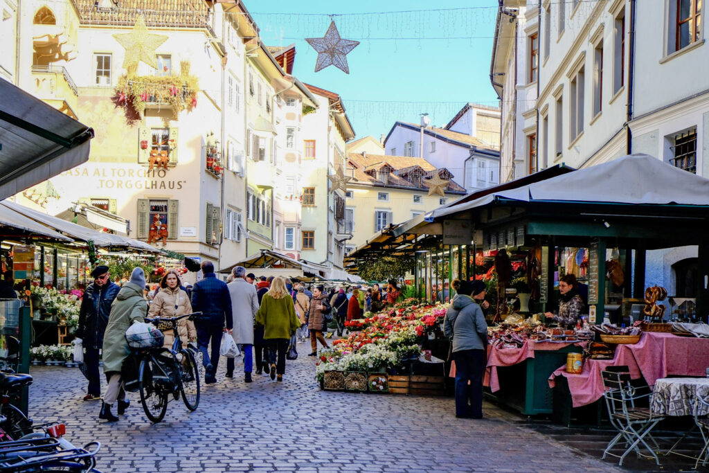 Piazza delle Erbe in Bolzano