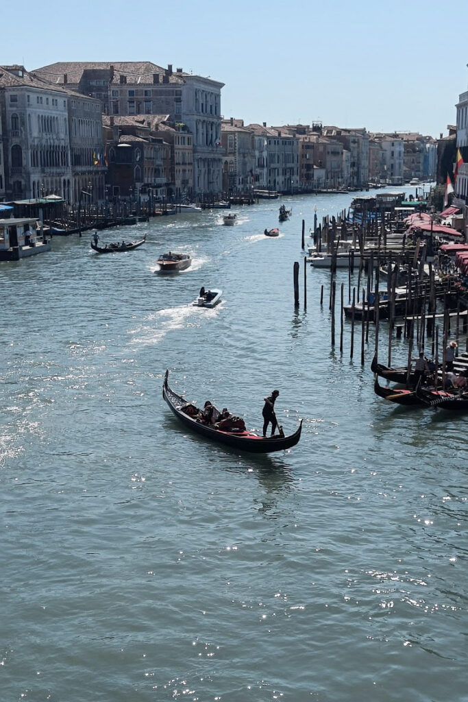 Gondola on a Venetian canal.