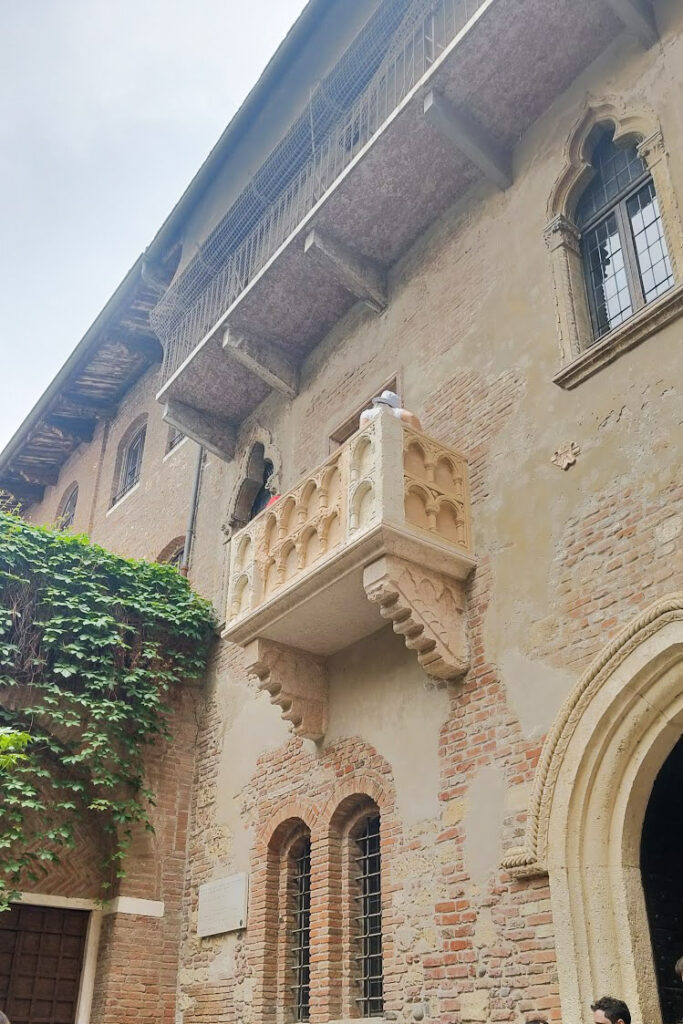 Juliet's balcony in Verona, Italy