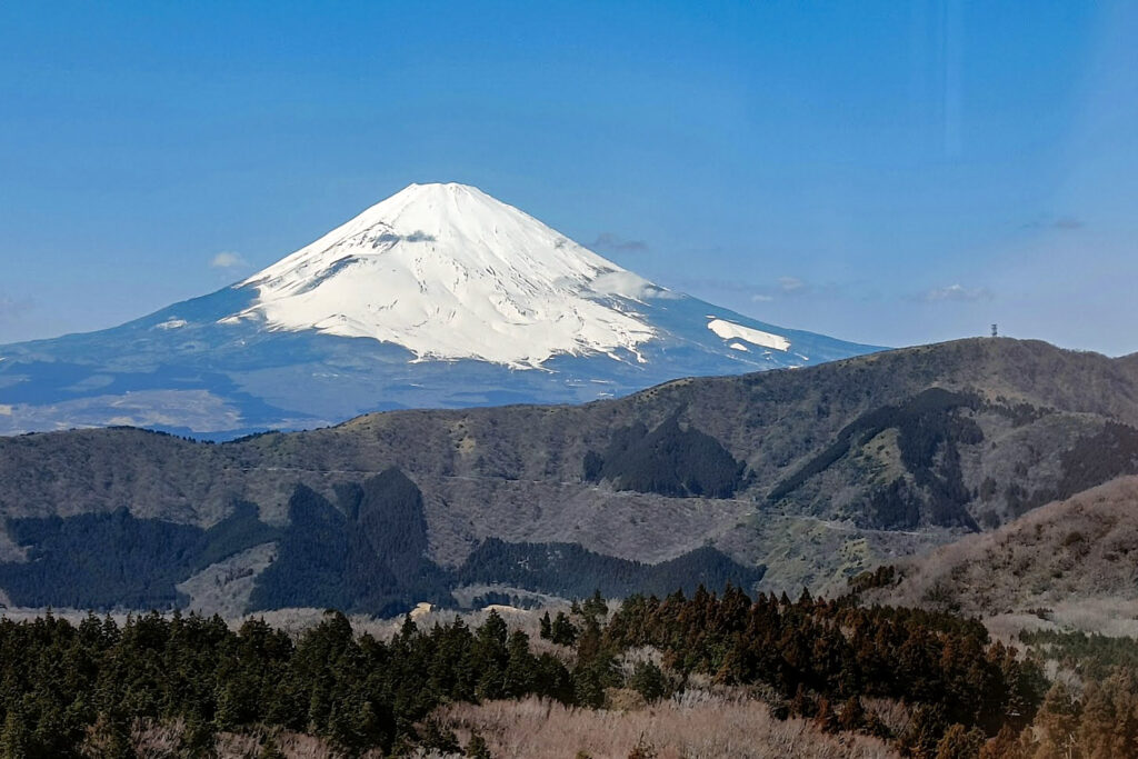 Mount Fuji seen in Hakone, Japan