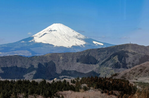 Mount Fuji seen in Hakone, Japan, accessible for Hakone budget travel