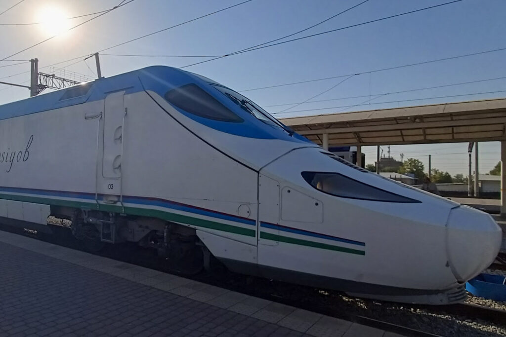 The Afrosiyob train, Uzbekistan's high speed train