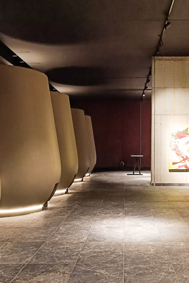 Farina winery's concrete tanks