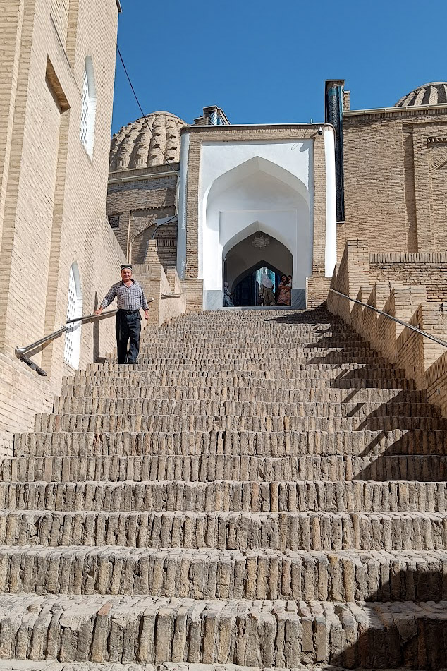 The "staircase of souls" in Shah i Zinda, Uzbekistan