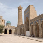 The Mir-i-Arab Madrasa and Kalan Mosque, some of the top things to do in Bukhara, Uzbekistan