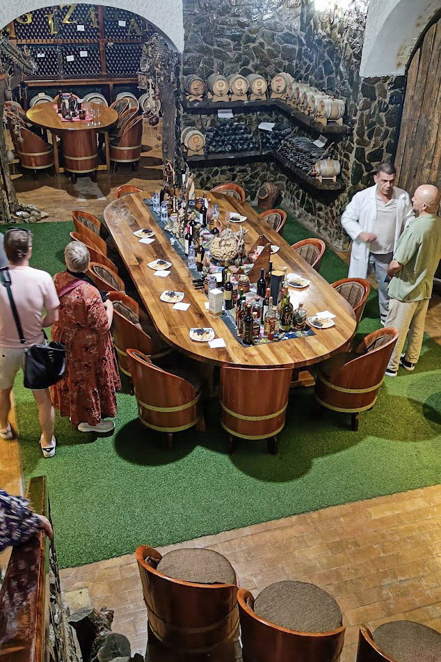 The cellar of the Bagizagan winery in Uzbekistan