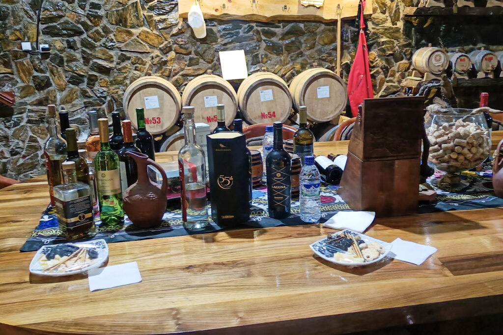 Wine tasting in Bagizagan winery in Samarkand, Uzbekistan