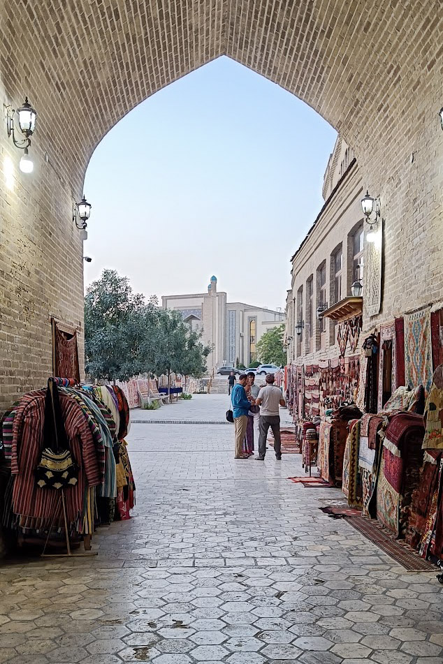 Alley in a trading dome in Bukhara, Uzbekistan