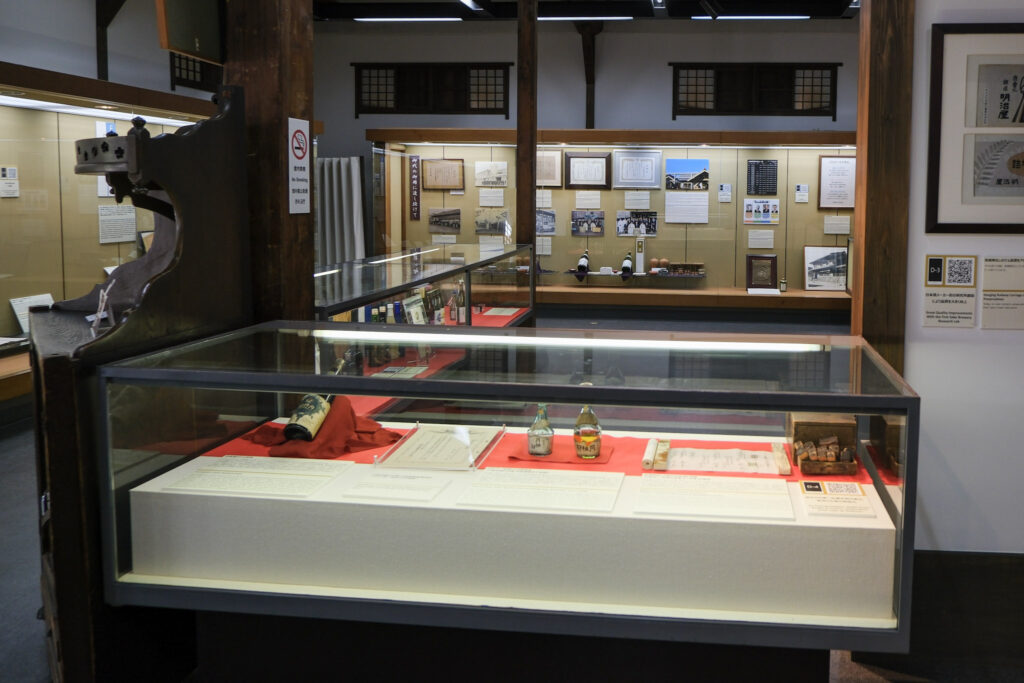 Inside the Gekkeikan Sake Museum, in Fushima, Kyoto, Japan