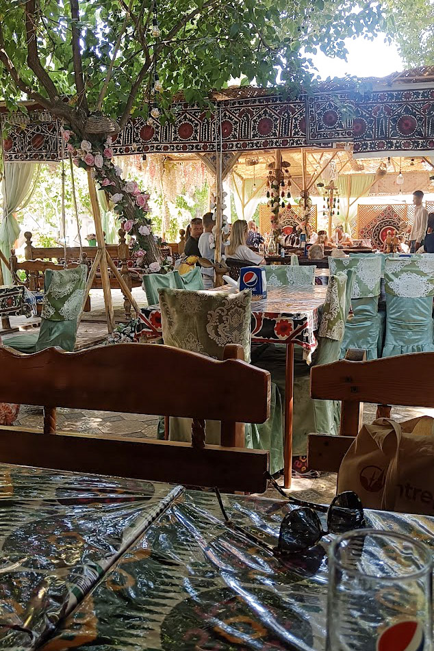 Bibikhanum teahouse in Samarkand, Uzbekistan
