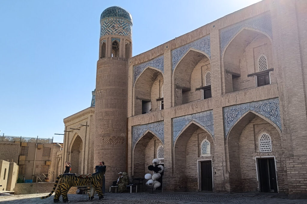 The Kutlug Murad Inaq Madrasah in Khiva, Uzbekistan