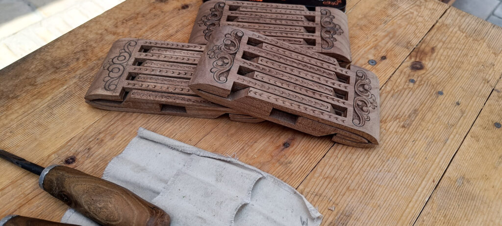 Traditional wood carving in Khiva