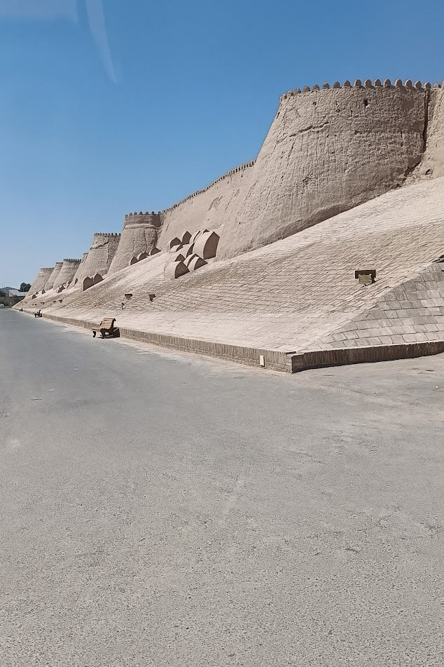 The city walls of Khiva, Uzbekistan