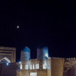 The Kalta Minor at night, a perfect end to two days in Khiva