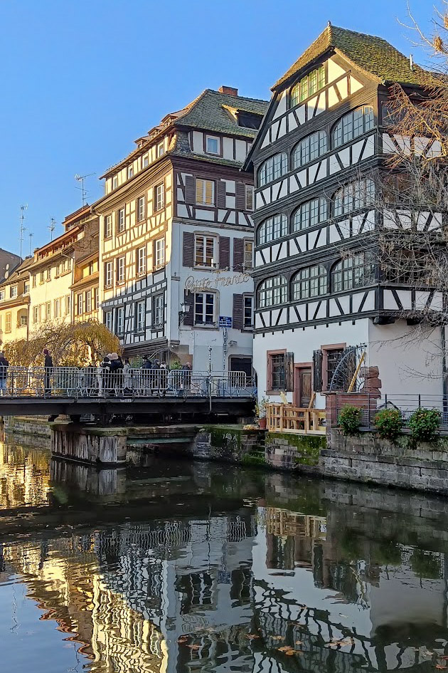 Charming buildings by a canal