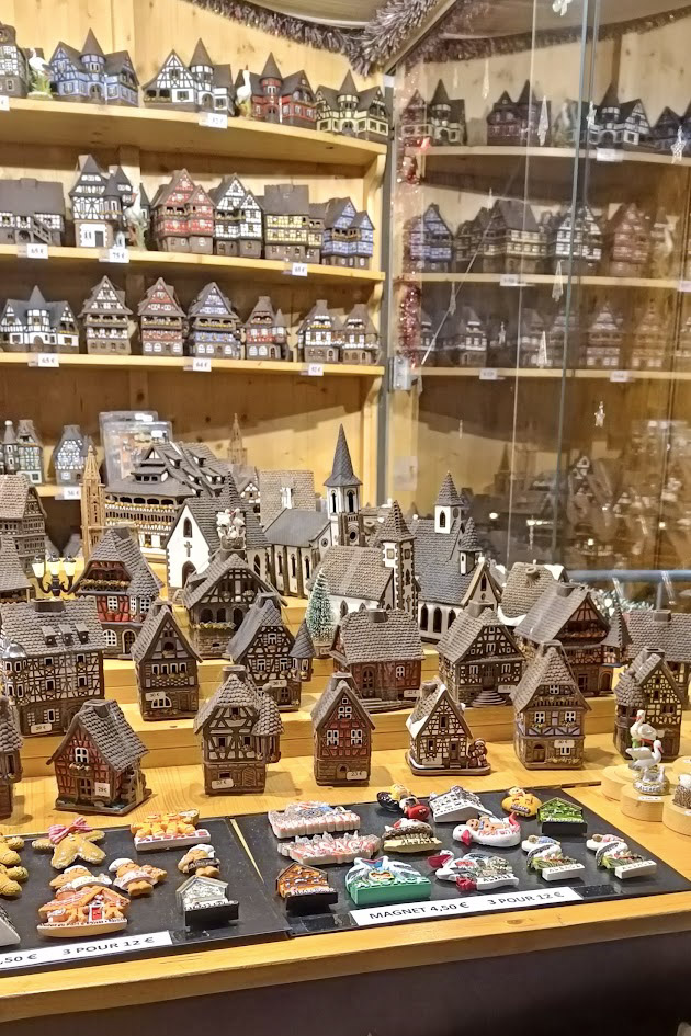 Crafts for sale at a strasbourg christmas market