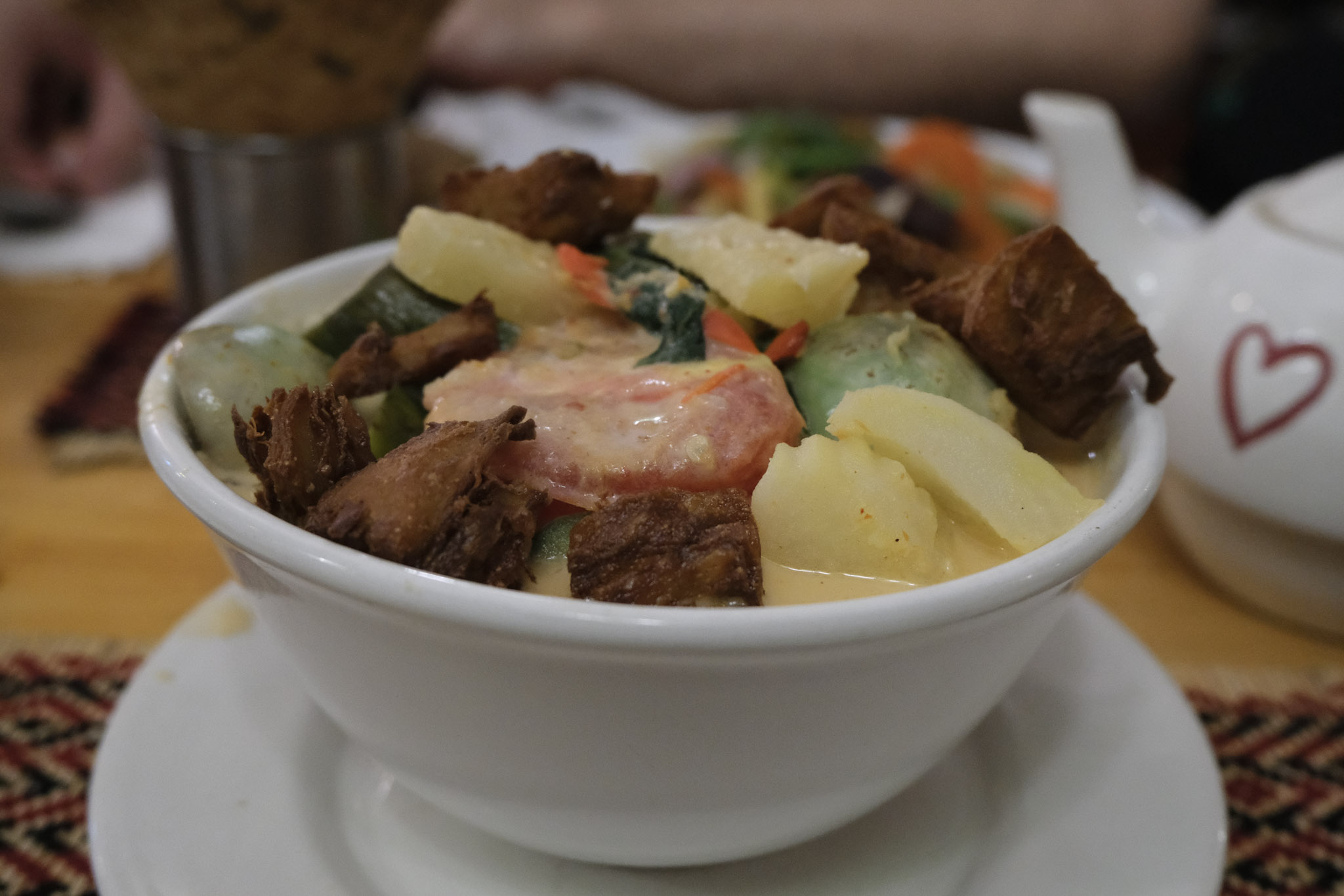 Bowl of mixed vegetables and meat