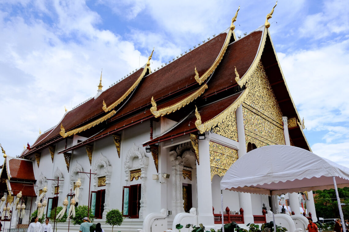 A temple in the old city of Chiang Mai, for post vegan hotels in Chiang Mai