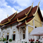 A temple in the old city of Chiang Mai, for post vegan hotels in Chiang Mai