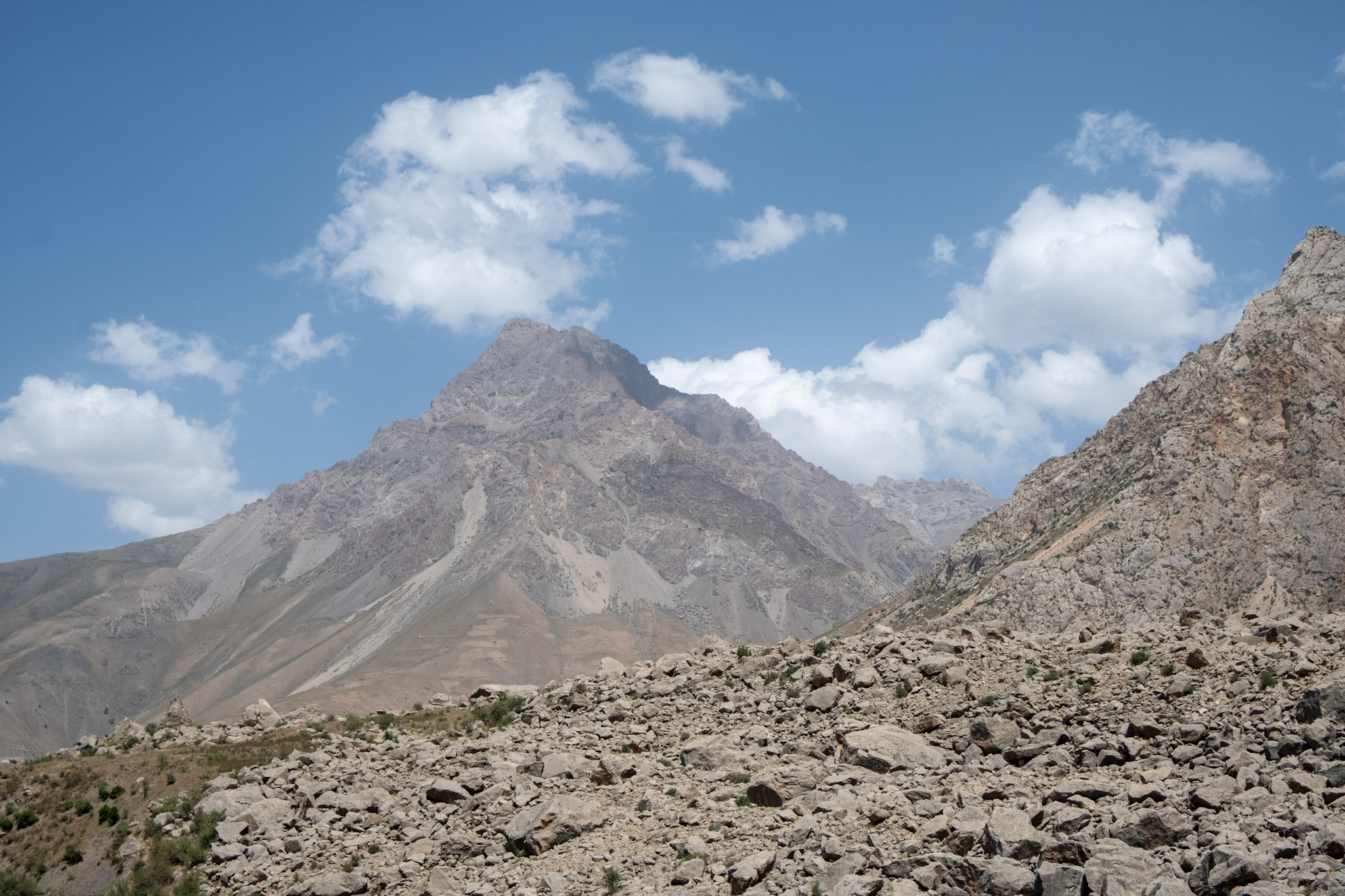 Mountain landscape with rocky terrain