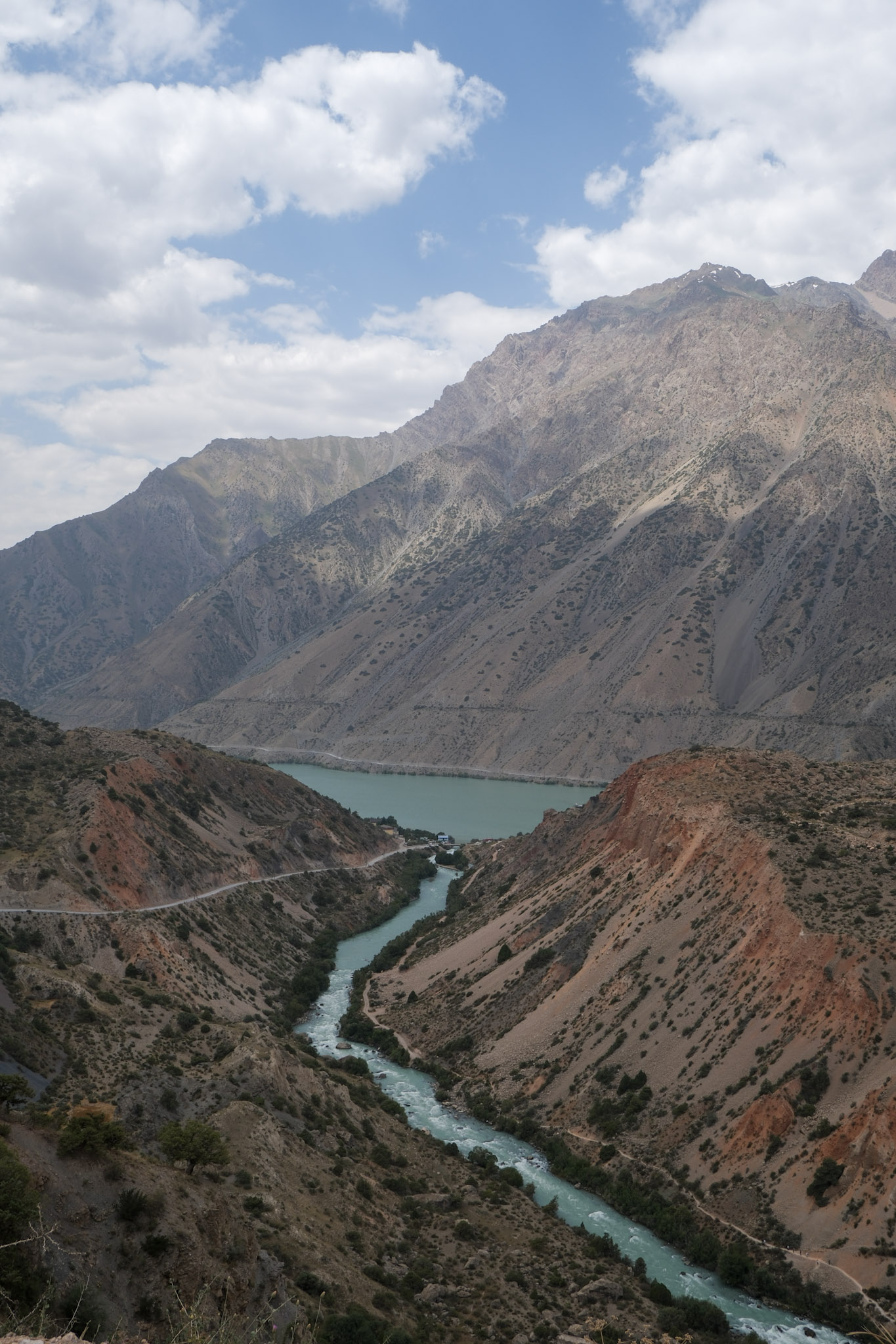 Iskanderkul lake in Tajikistan